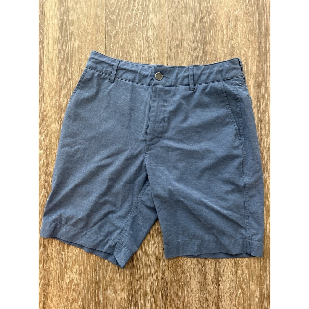 Faherty Belt Loop All Day blue Performance Stretch Drawstring Shorts Mens 28